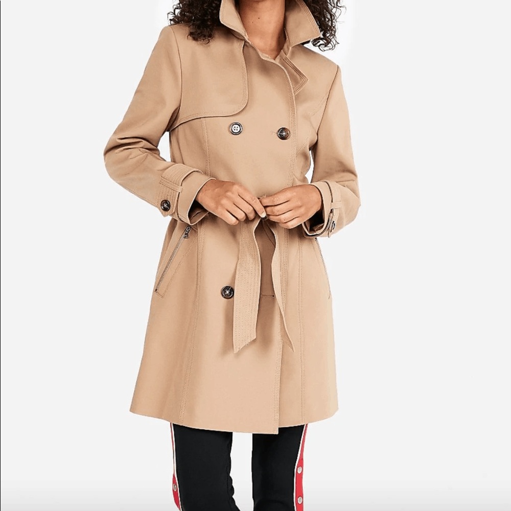 Express double breasted trench coat size L